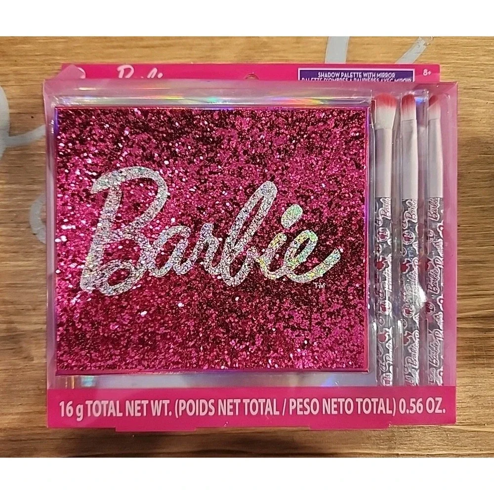 Barbie Shadow Palette with Mirror 8 Shades Makeup Kit‎ for Kids New